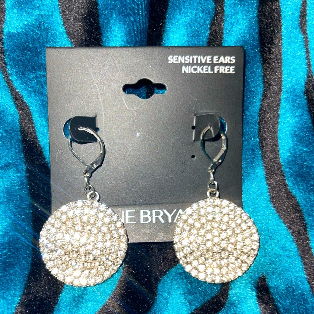 NWT Lane Bryant cute sparkle coin dangle earrings